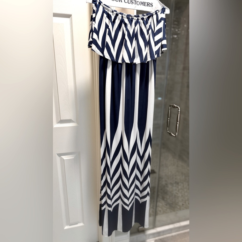 Lovely Girl Womens Ruffle Maxi Summer Dress Off Shoulder.